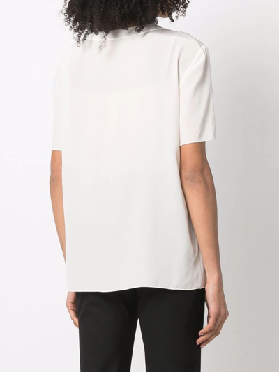 Joseph Round Neck T-shirt In Neutrals