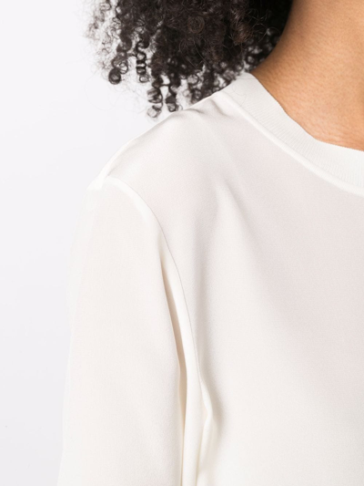 Joseph Round Neck T-shirt In Neutrals