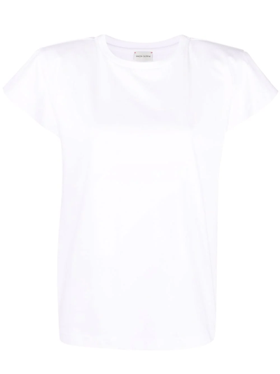 Shop Magda Butrym Cap-sleeves Cotton T-shirt In White