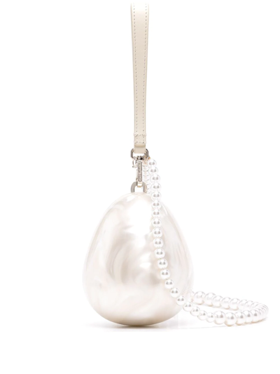 Simone Rocha Micro Egg Perspex Shoulder Bag In White