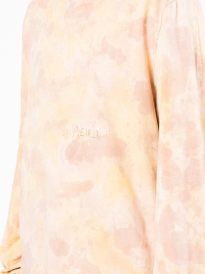 Shop Doublet Embroidered-design Long-sleeve Sweatshirt In Brown