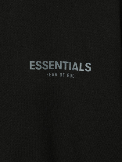 Essentials Logo-print Cotton Sweatshirt In Black