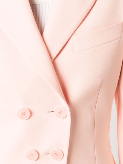 Shop Stella Mccartney Double-breasted Tailored Blazer In Pink