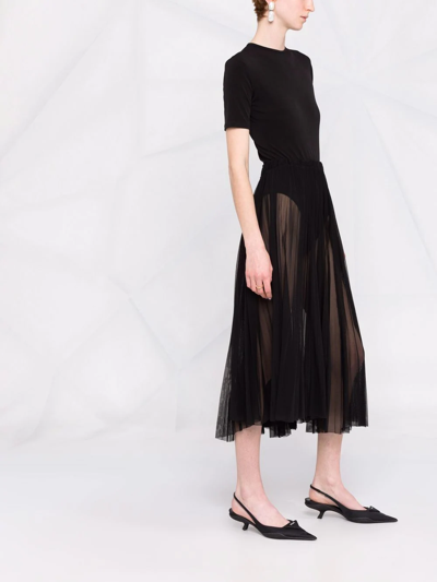 Shop Atu Body Couture Short-sleeve Bodysuit In Black