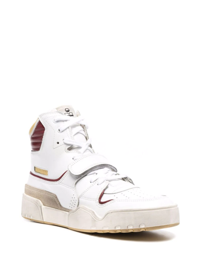 Shop Isabel Marant Alseeh High-top Sneakers In White