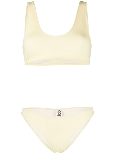 Shop Lido Stretch-fit Bikini In Yellow