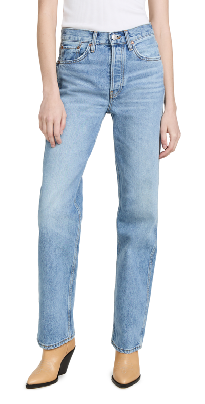 Shop Re/done 90s High Rise Loose Jeans In '60s Fade