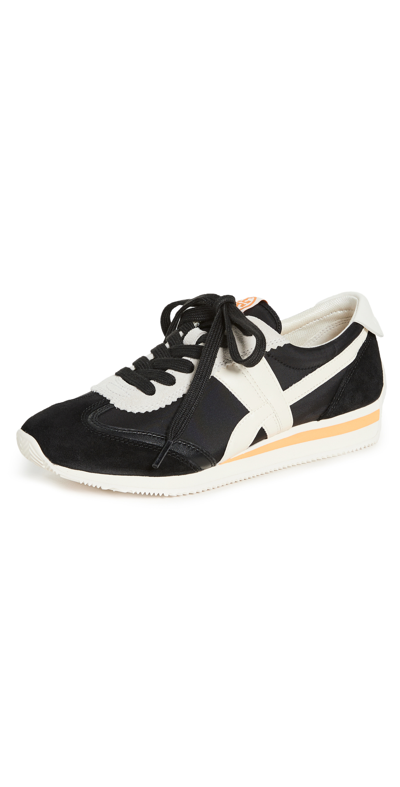 Shop Tory Burch Hank Sneakers In Perfect Black/ New Ivory