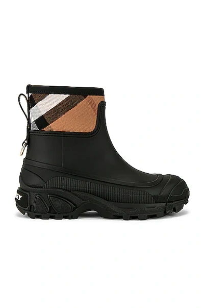 Shop Burberry Ryan Rubber Boots In Black