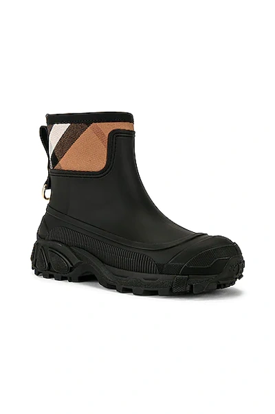 Shop Burberry Ryan Rubber Boots In Black