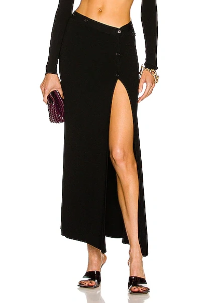 Shop Aya Muse Augusta Knit Skirt In Black