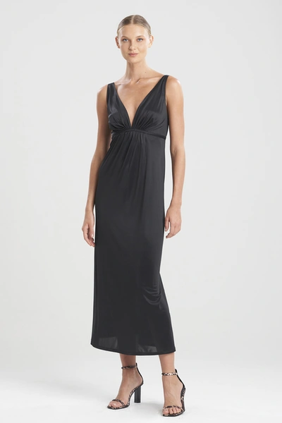 Shop Natori Aphrodite Gown Dress In Black
