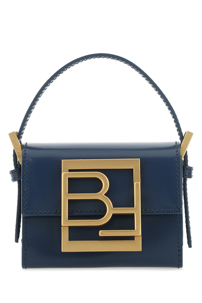 Shop By Far Fran Logo Plaque Tote Bag In Blue