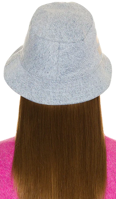 Shop Isabel Marant Haley Bucket Hat In Light Blue