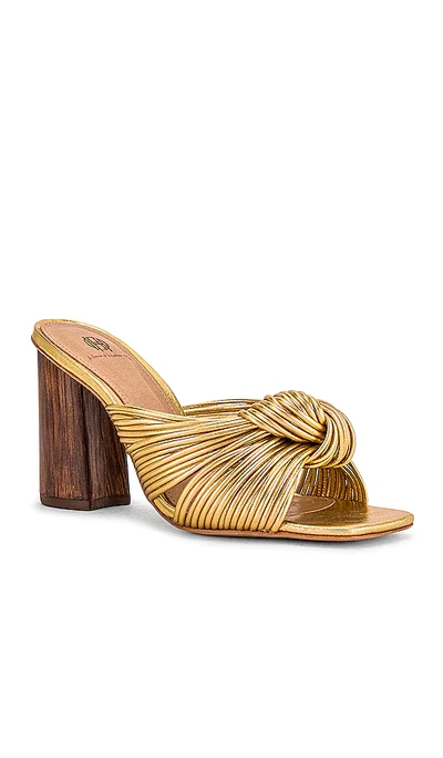 House Of Harlow 1960 X Revolve Multi Strap Knotted Sandal In Gold
