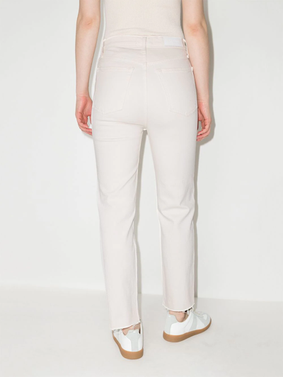 Shop Re/done '70s Stone Pipe Straight-leg Jeans In Neutrals