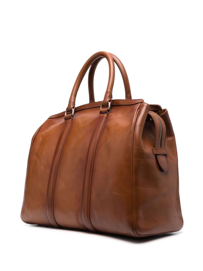 Shop Officine Creative Quentin Holdall Bag In Brown