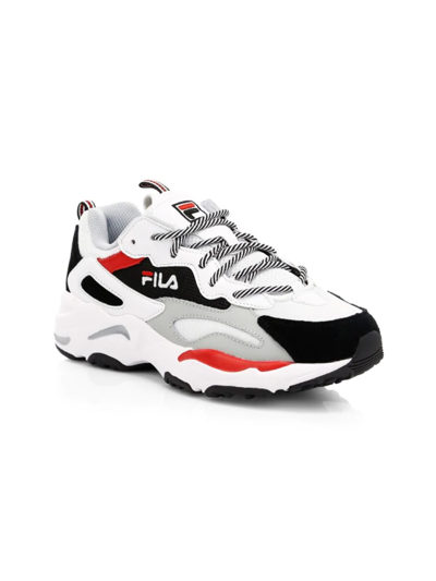 Fila Kids' Boy's Ray Tracer Leather Sneakers In Beige/beige | ModeSens