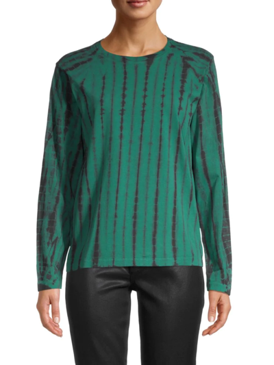 Shop Rebecca Minkoff Women's Westin Tie-dye T-shirt In Emerald