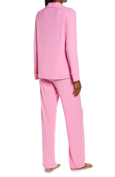 Shop Skims Rib Pajamas In Bubblegum