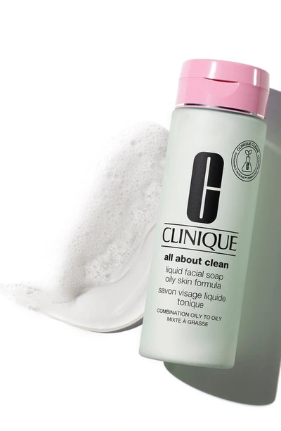 Shop Clinique All About Clean™ Liquid Facial Soap Mild, 6.7 oz In Oily