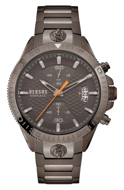 Shop Versus Griffith Chronograph Bracelet Watch, 46mm In Gunmetal