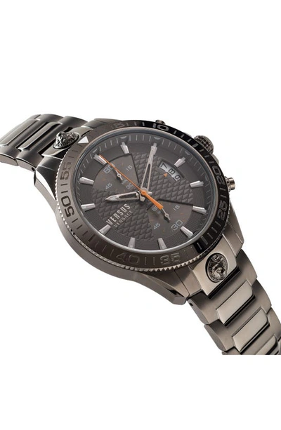 Shop Versus Griffith Chronograph Bracelet Watch, 46mm In Gunmetal