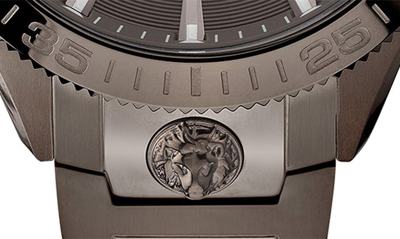 Shop Versus Griffith Chronograph Bracelet Watch, 46mm In Gunmetal