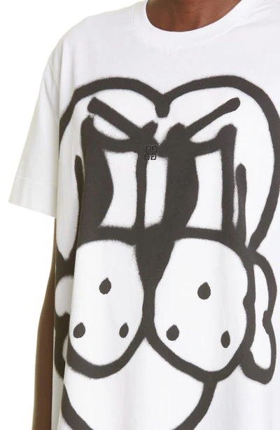 Shop Givenchy X Chito Bart Dog Print Cotton Graphic Tee In White