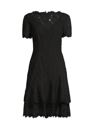 shani cocktail dresses Shani Women's Jacquard Fit-&-Flare Cocktail Dress - White Gold