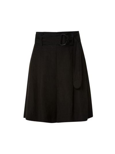 Shop Akris Punto Women's Fiorellina High-waisted Shorts In Black