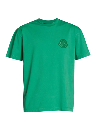 Shop Moncler Genius Men's 2 Moncler 1952 Logo Short-sleeve T-shirt In Green