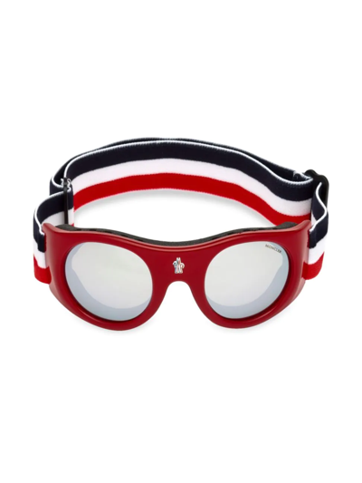 Shop Moncler Men's City Goggles In Red