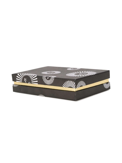 Fornasetti Rectangular Ashtray Mano Con Anelli Color In White