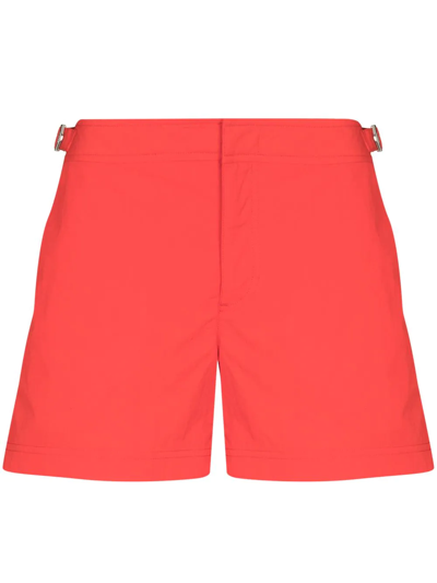 Orlebar Brown Setter Ii Shorter-length Swim Shorts In Rot