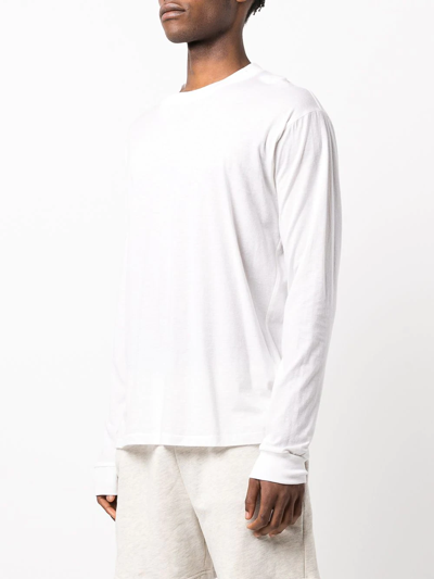 John Elliott Cotton-cashmere Blend Sweatshirt In Weiss