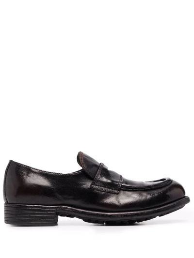 Shop Officine Creative Calixte Leather Loafers In Red