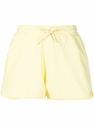 Shop Red Valentino Drawstring-waist Track Shorts In Gelb