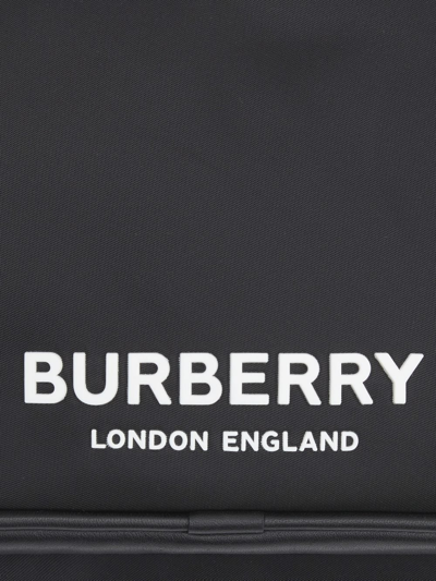 Shop Burberry Logo-print Shoulder Bag In Schwarz