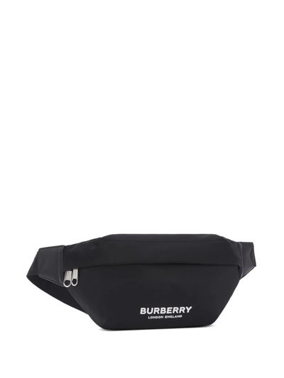 Shop Burberry Logo-print Sonny Belt Bag In Schwarz