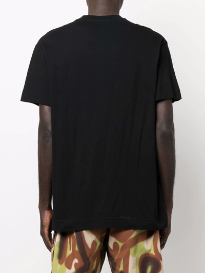 Shop Givenchy Logo-patch Cotton T-shirt In Schwarz