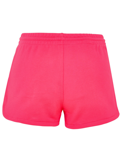 Shop Moschino Fuchsia Cotton Shorts In Pink