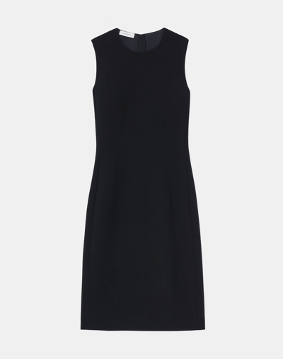 Shop Lafayette 148 Finesse Crepe Sheath Dress In Black