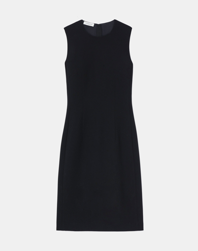 Lafayette 148 Stretch Wool Sheath Dress In Black