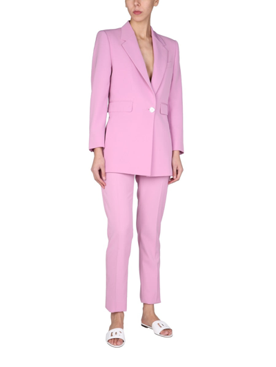 Shop Dolce & Gabbana Single-breasted Jacket In Lilac