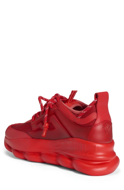 Chain reaction low trainers Versace Red size 44 EU in Other - 32221641