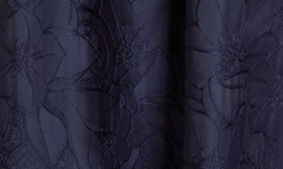 Topshop Floral Jacquard Sundress In Navy