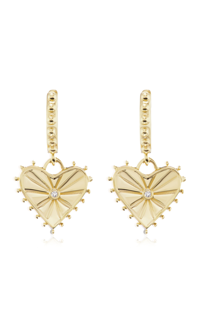 Shop Marlo Laz Women's Agape 14k Yellow Gold Diamond Earrings