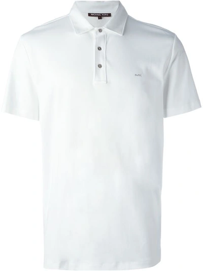 Michael Kors Classic Polo Shirt In 100white