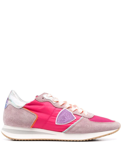 Shop Philippe Model Paris Tropez Low-top Leather Sneakers In Pink